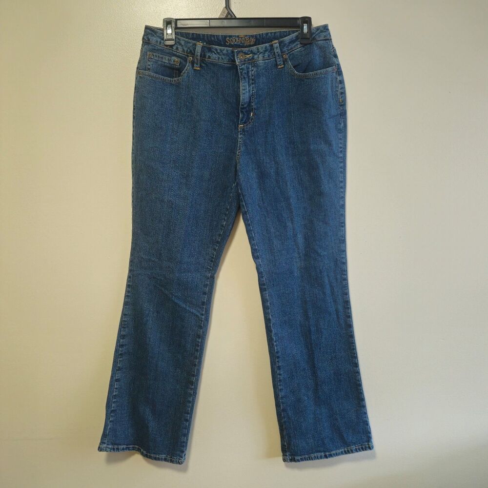 St. John's Bay Secretly Slender Mid Rise Bootcut Jean Western Classic Women 16W